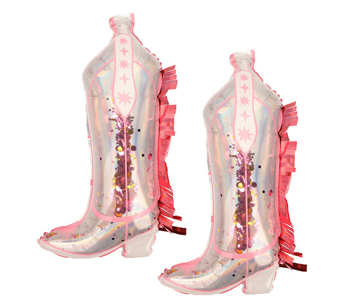 Cowgirl Cowboy Boot Balloon Set