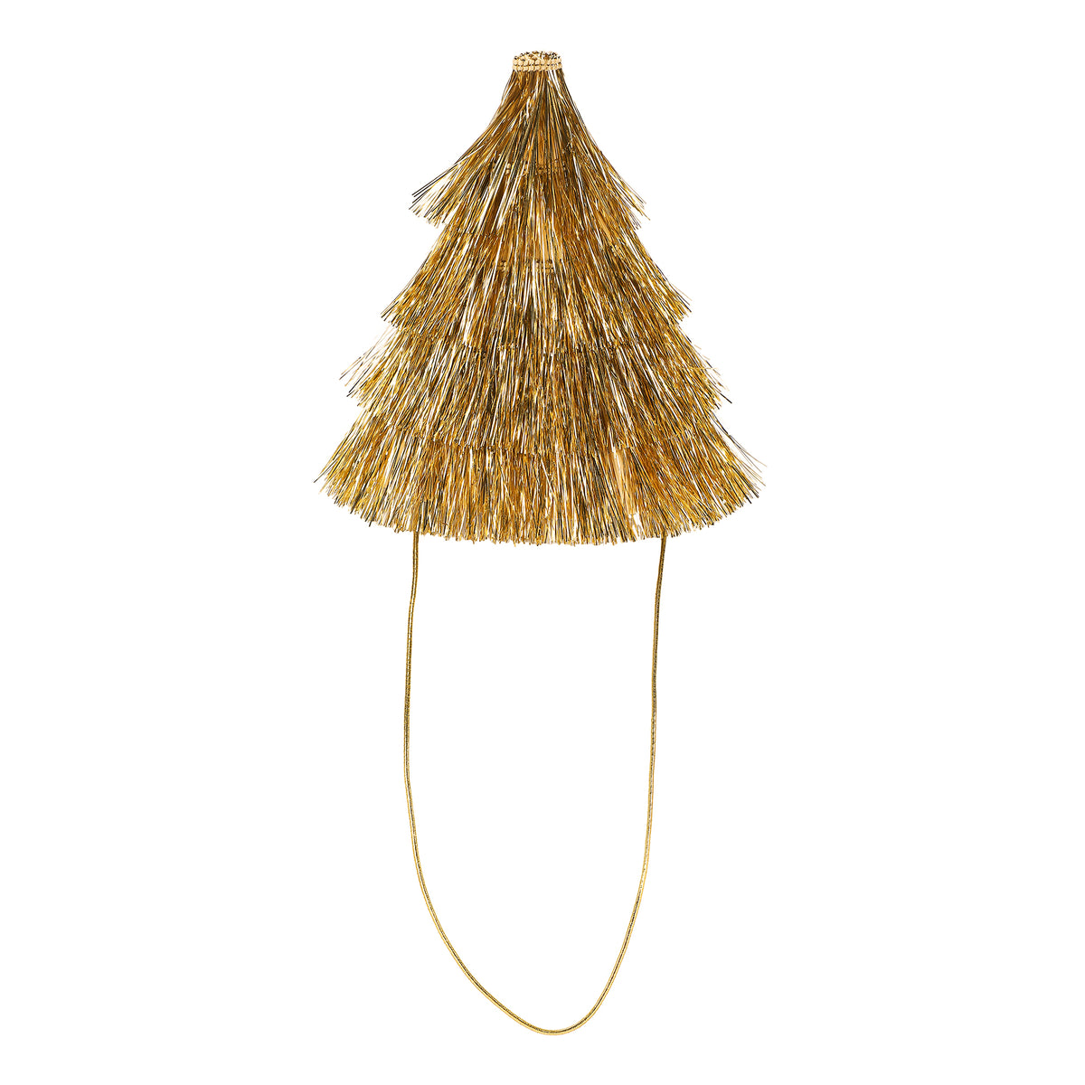 Mini Gold Fringe Party Hats