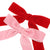 Pink & Red Velvet Clip-on Bow Set