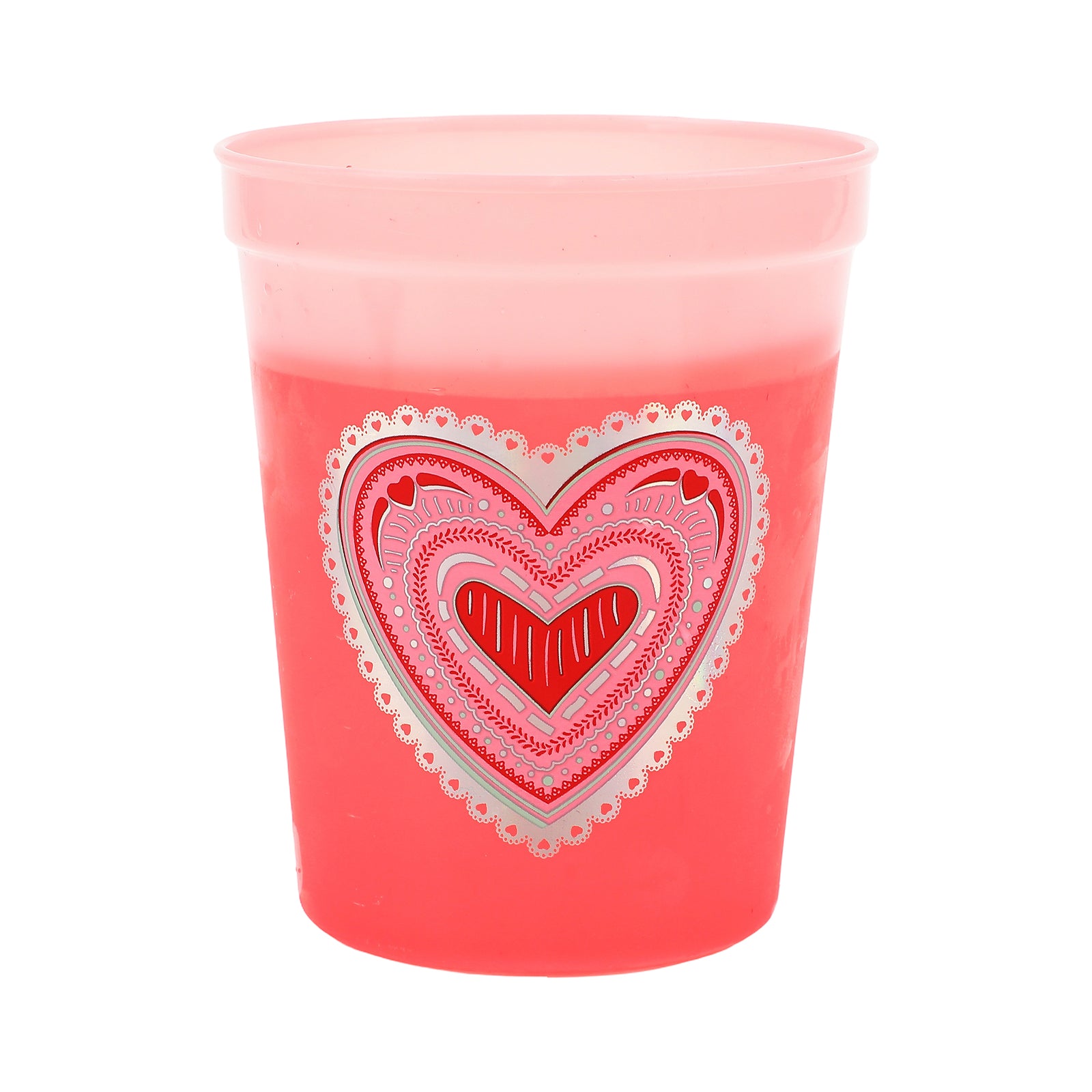 Color Changing Heart Cups