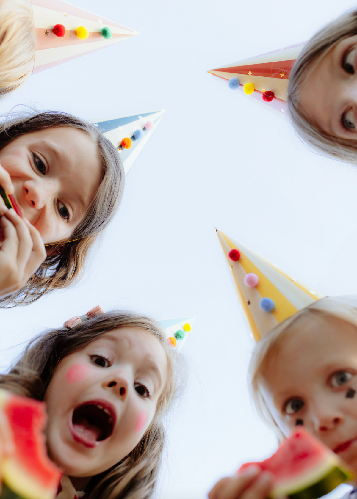 Party Hats with Pompoms