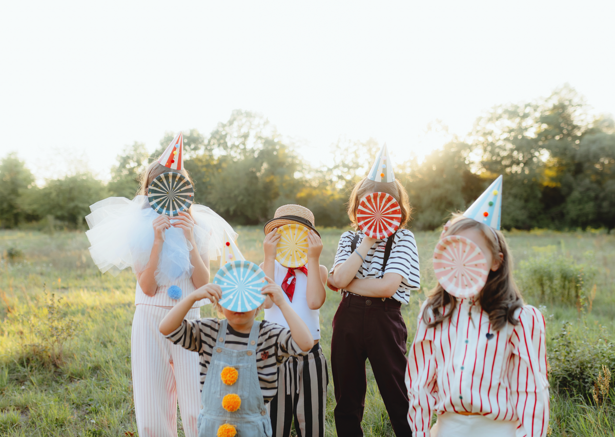 Party Hats with Pompoms