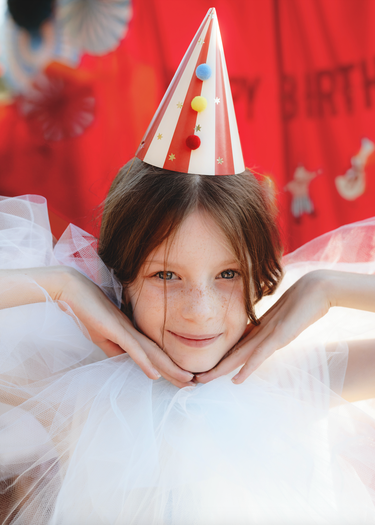 Party Hats with Pompoms