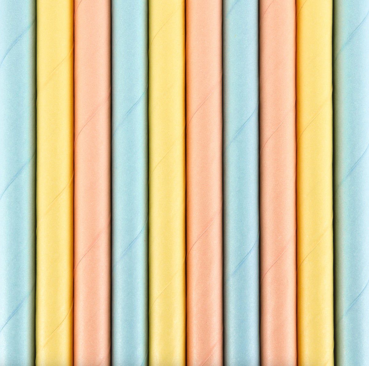 Pastel Rainbow Party Straws
