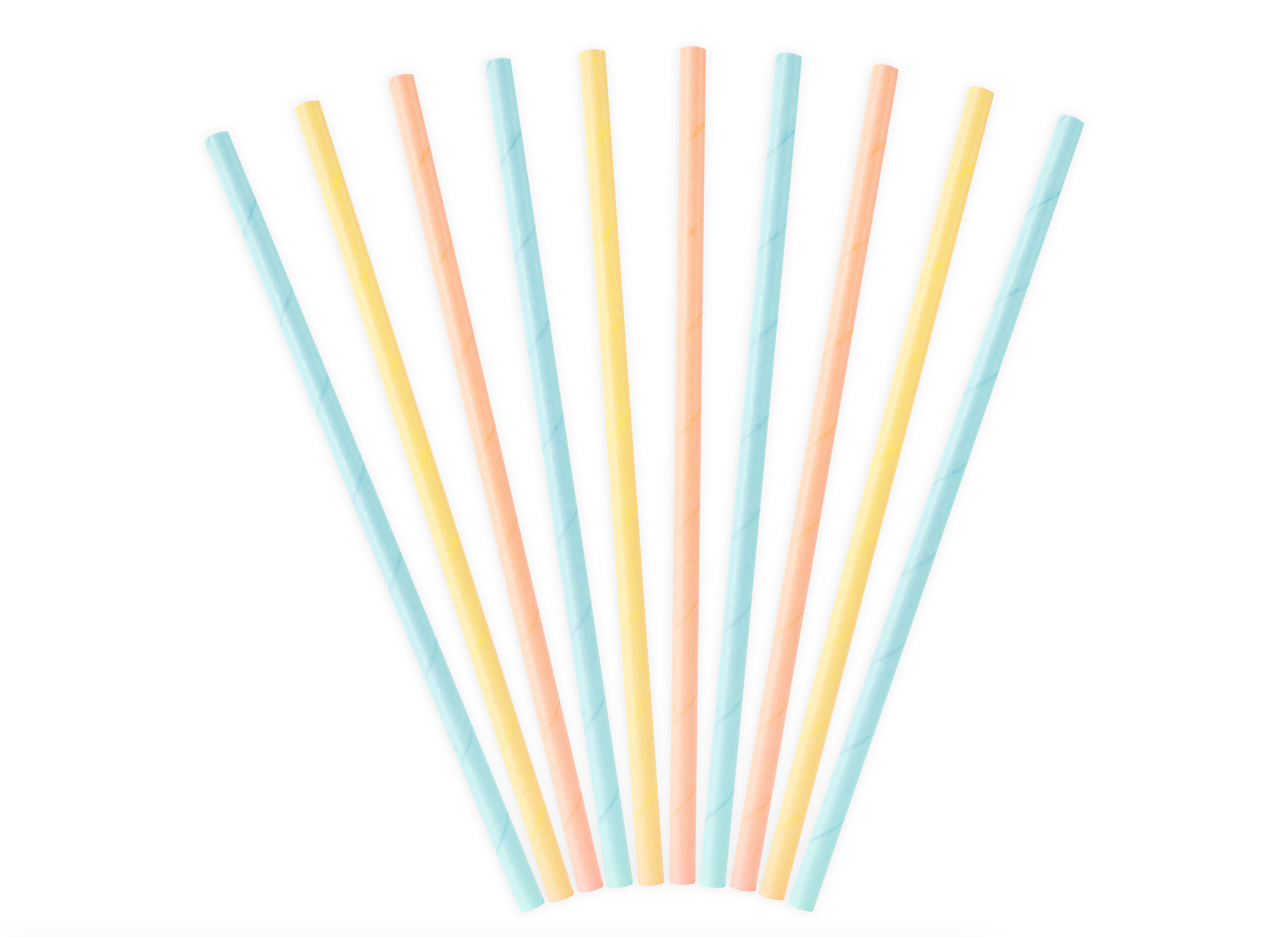 Pastel Rainbow Party Straws