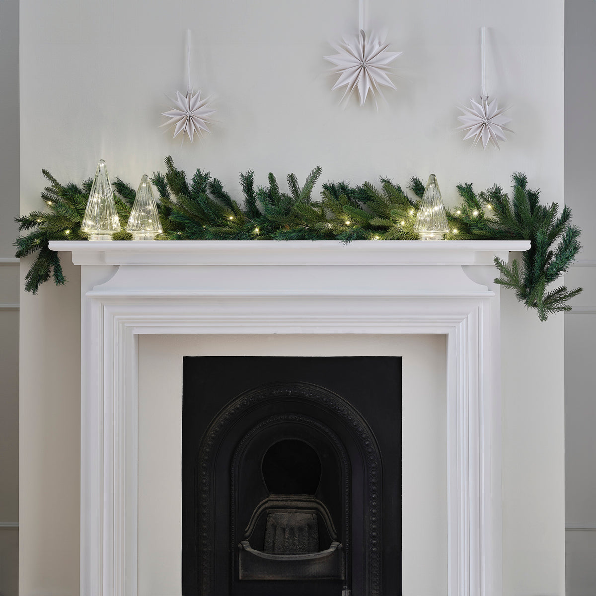 Pine Foliage Garland with Lights