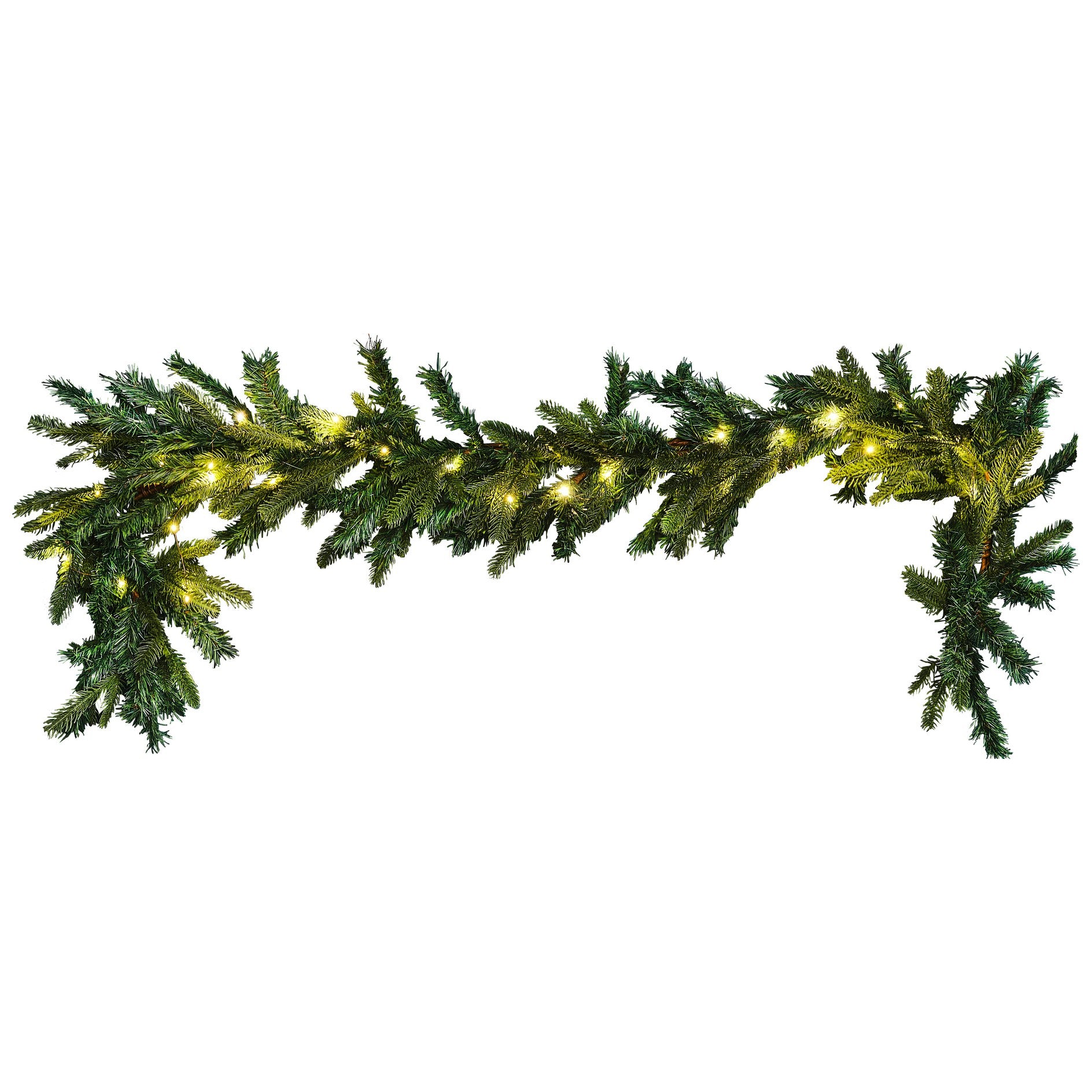 Pine Foliage Garland with Lights