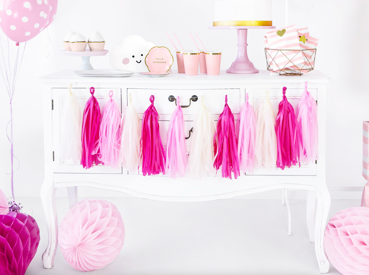 Pink DIY Tassel Garland
