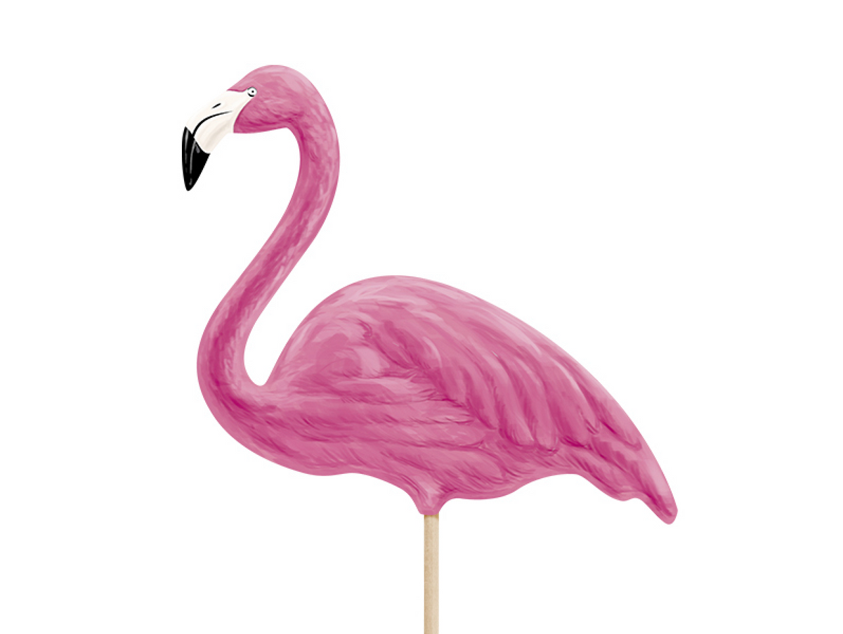 Pink Flamingo Cake Toppers