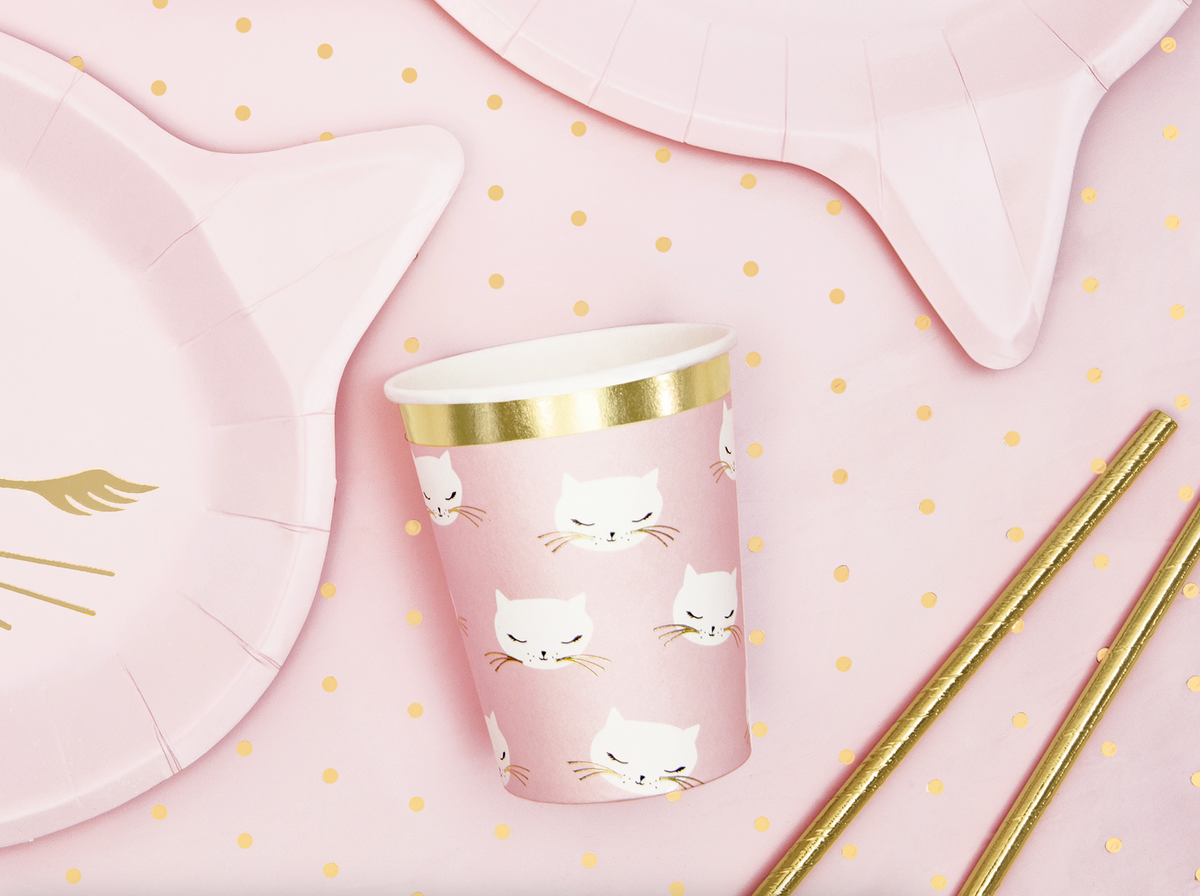 Pink Kitty Cats Cups Cat