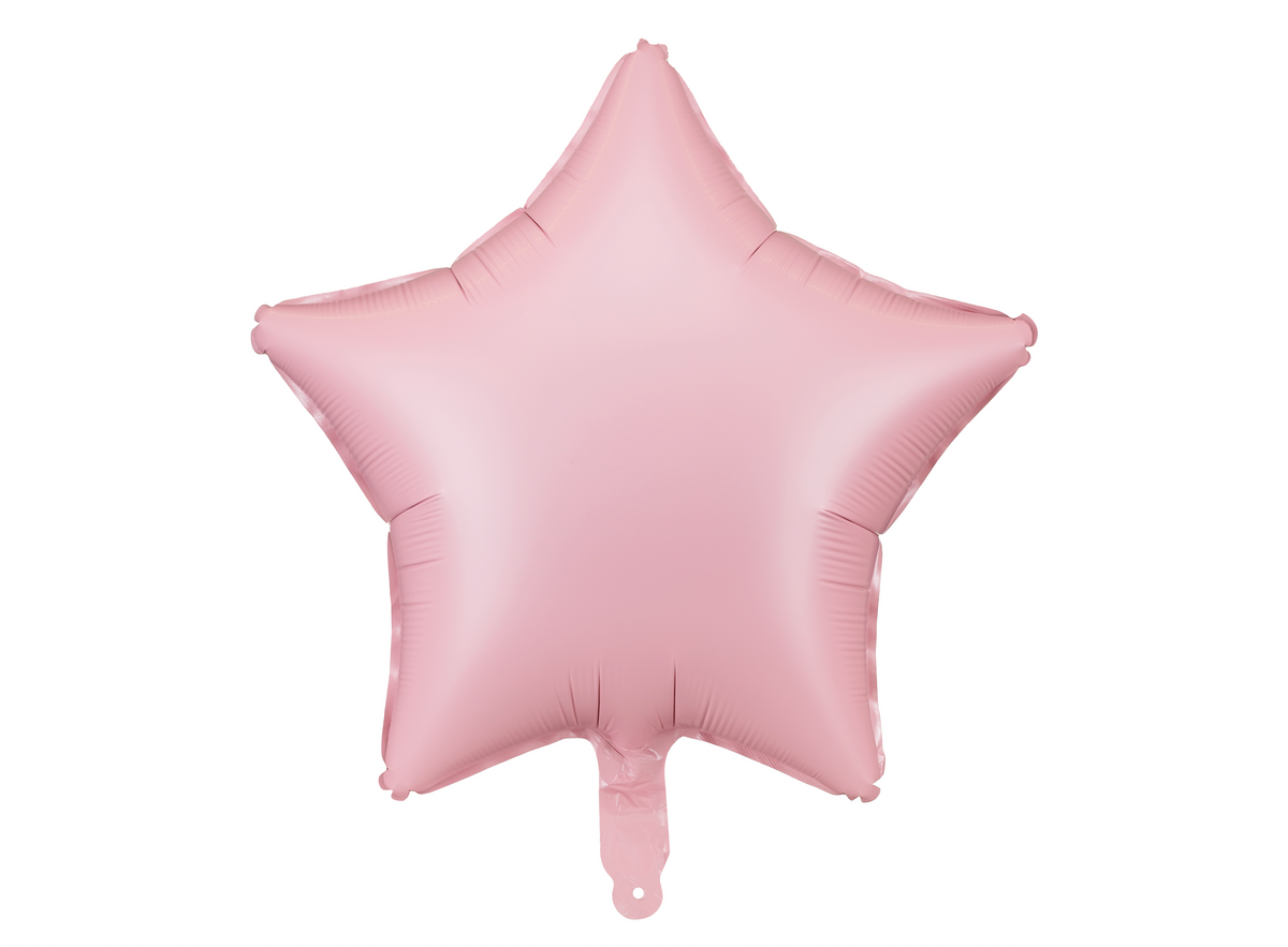 Pink Matte Star Foil Balloon
