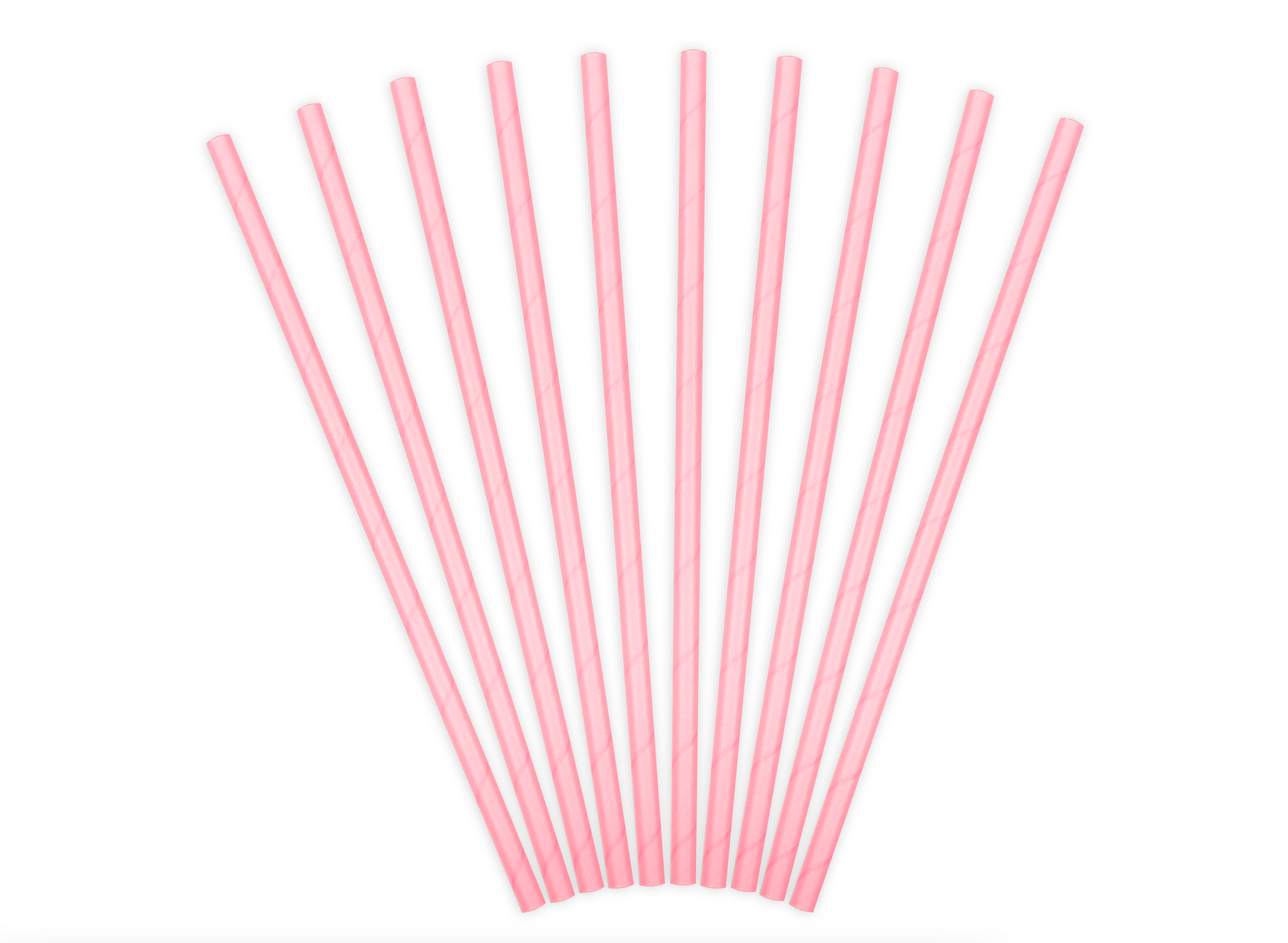 Pink Paper Party Straws