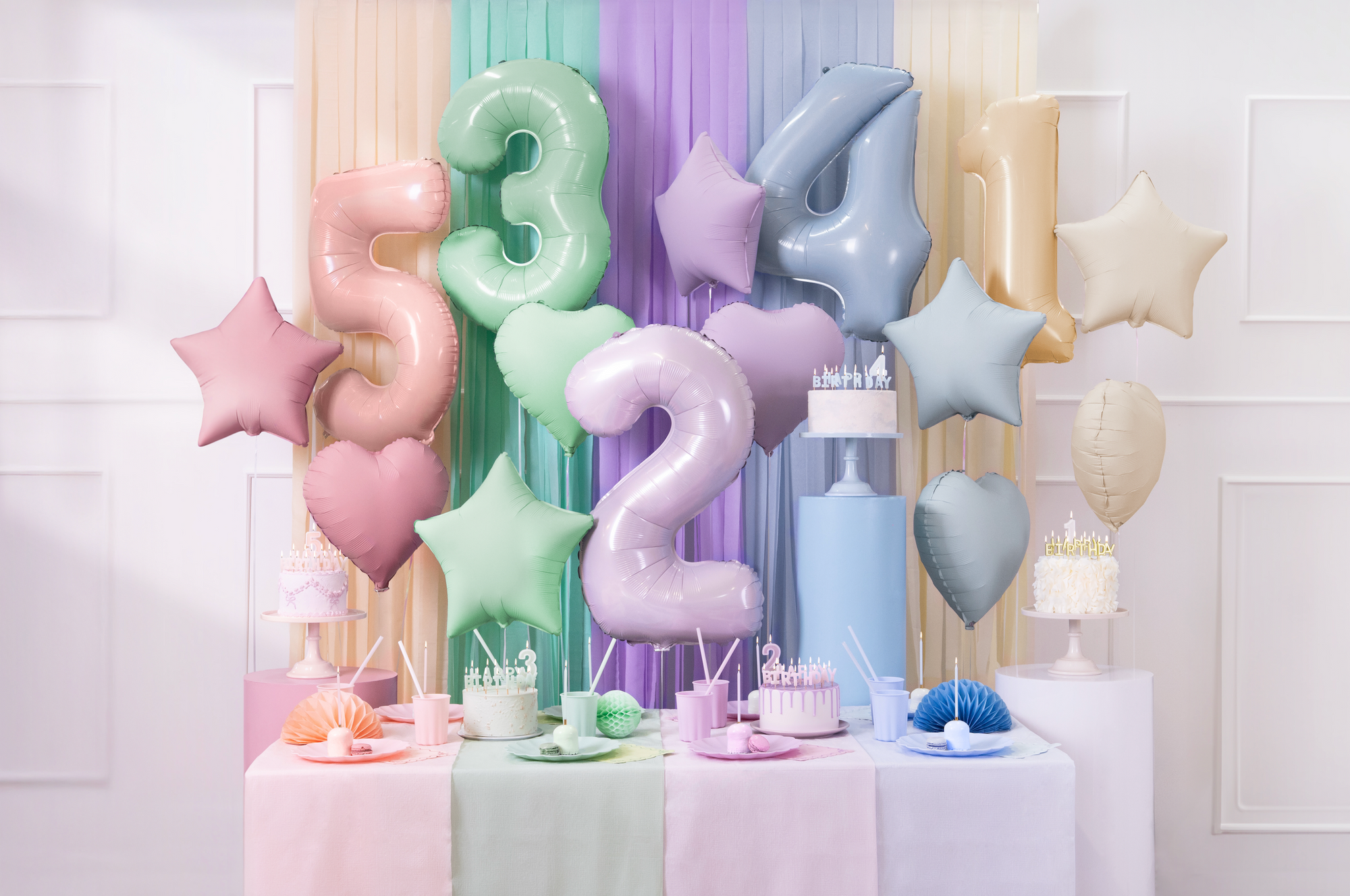 Pink Matte Star Foil Balloon