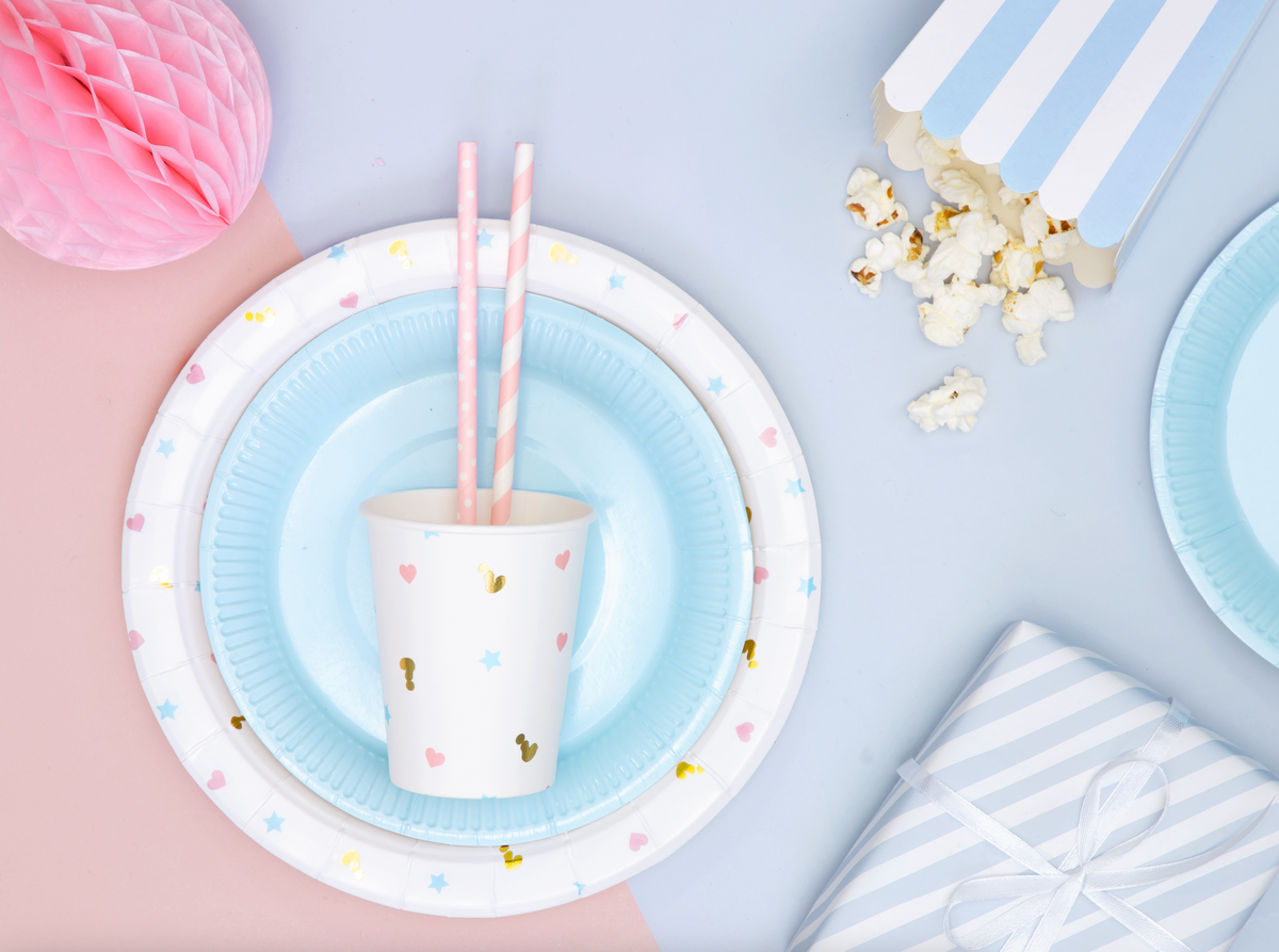 Pink Striped Paper Straws