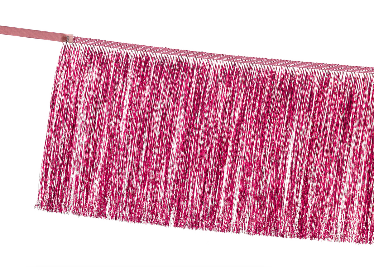 Pink Tinsel Fringe Garland 