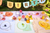Pastel Plates with Scalloped Gold Foil 