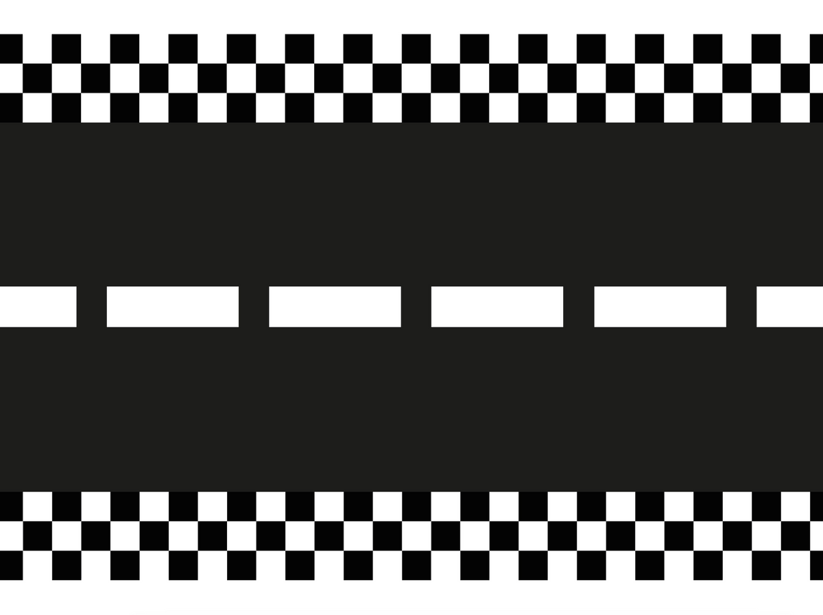 Race Track Long Table Runner