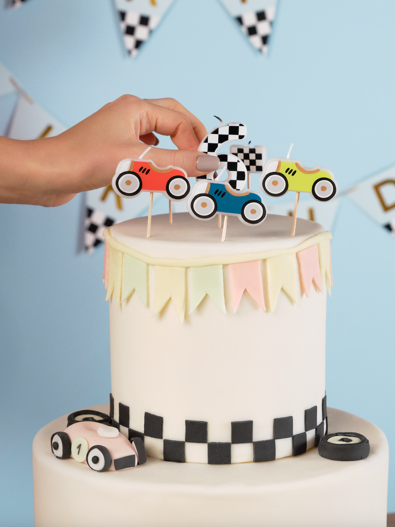 Racing Car Birthday Candles
