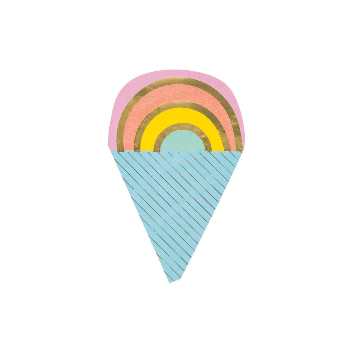 Rainbow Ice Cream Cone Napkins