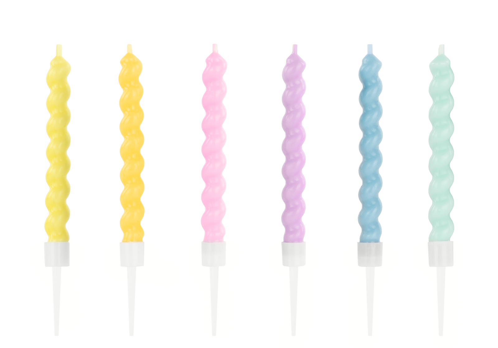 Rainbow Birthday Curly Candles