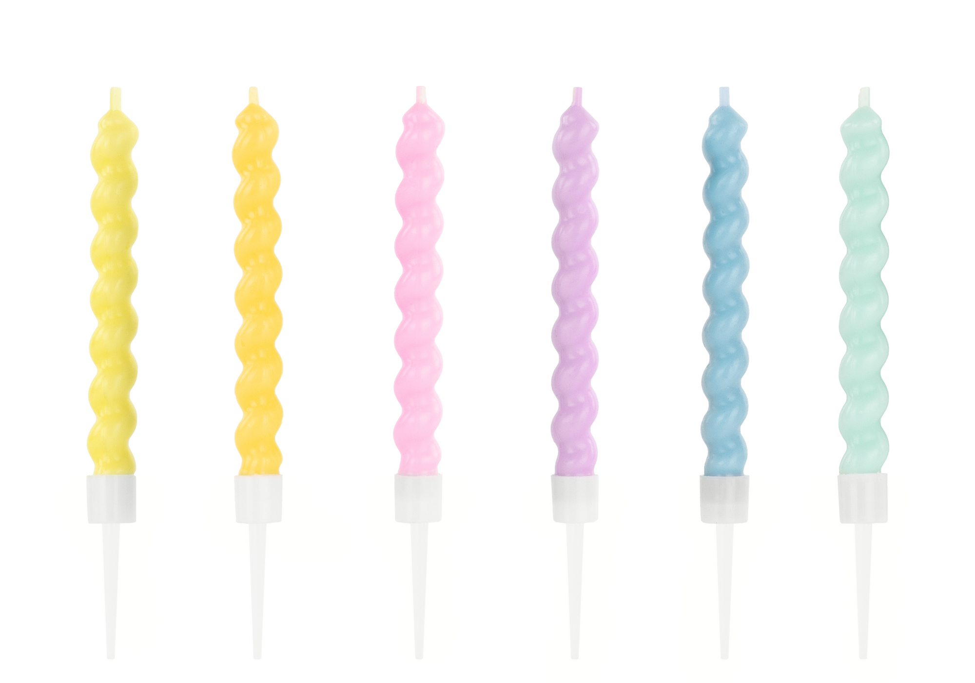 Rainbow Birthday Curly Candles