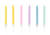 Rainbow Birthday Curly Candles