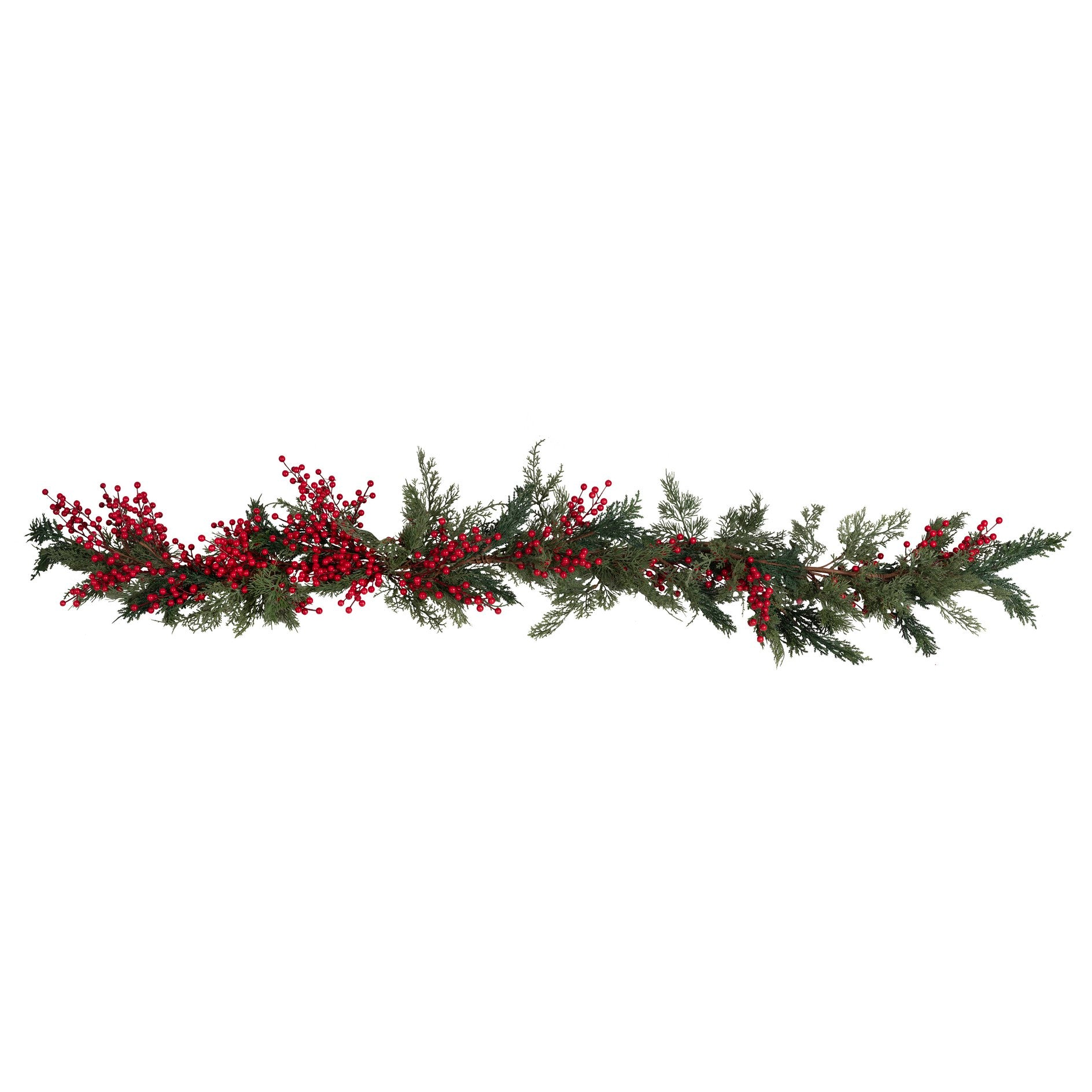 Red Berry Foliage Garland