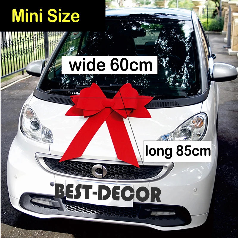 Red Bow Car Decoration