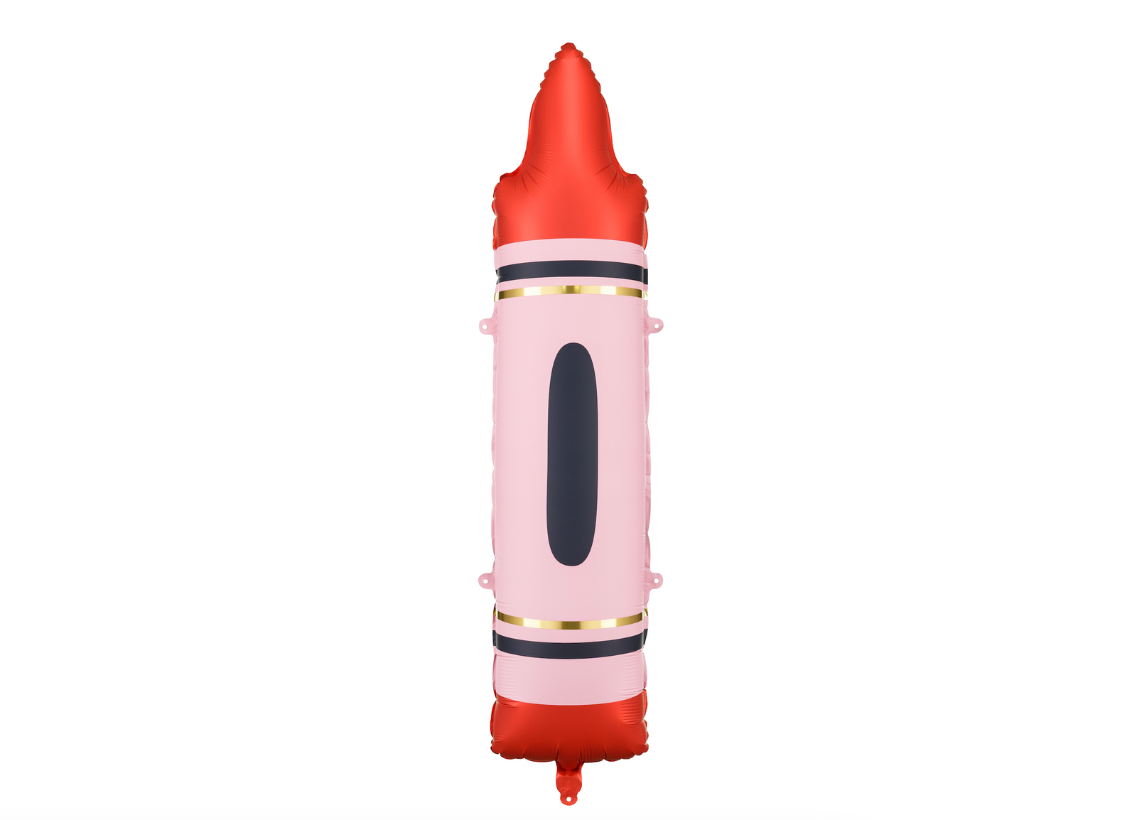 Red Crayon Foil Balloon