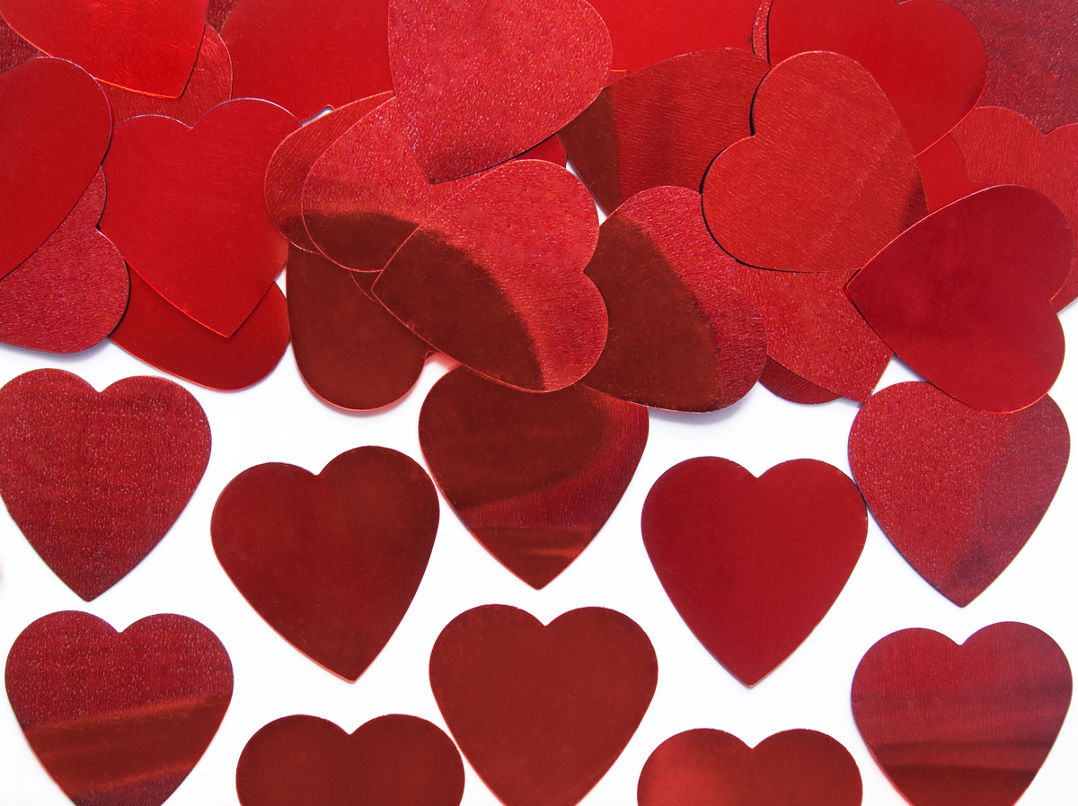 Red Hearts Confetti