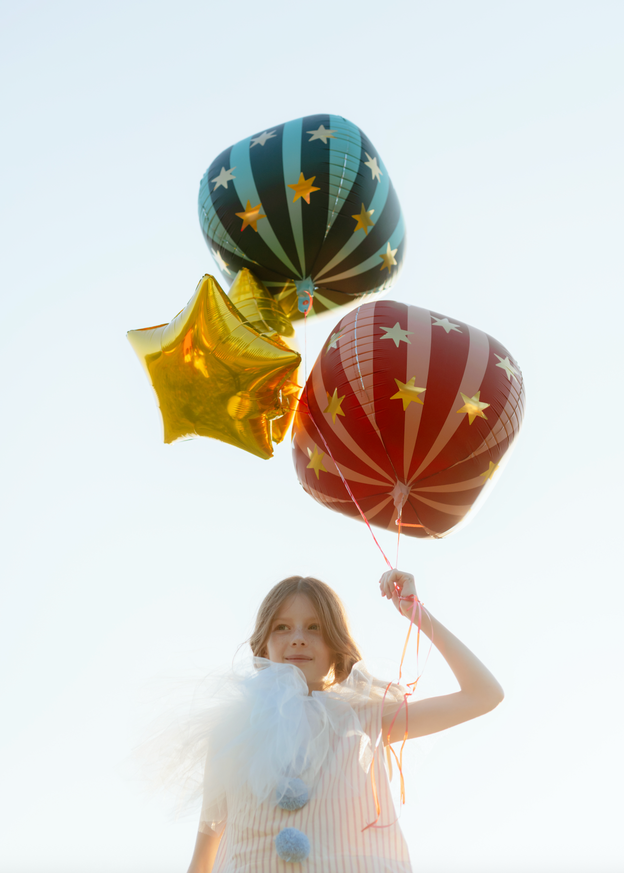 Matte Red Starry Foil Balloon 