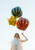 Matte Red Starry Foil Balloon 