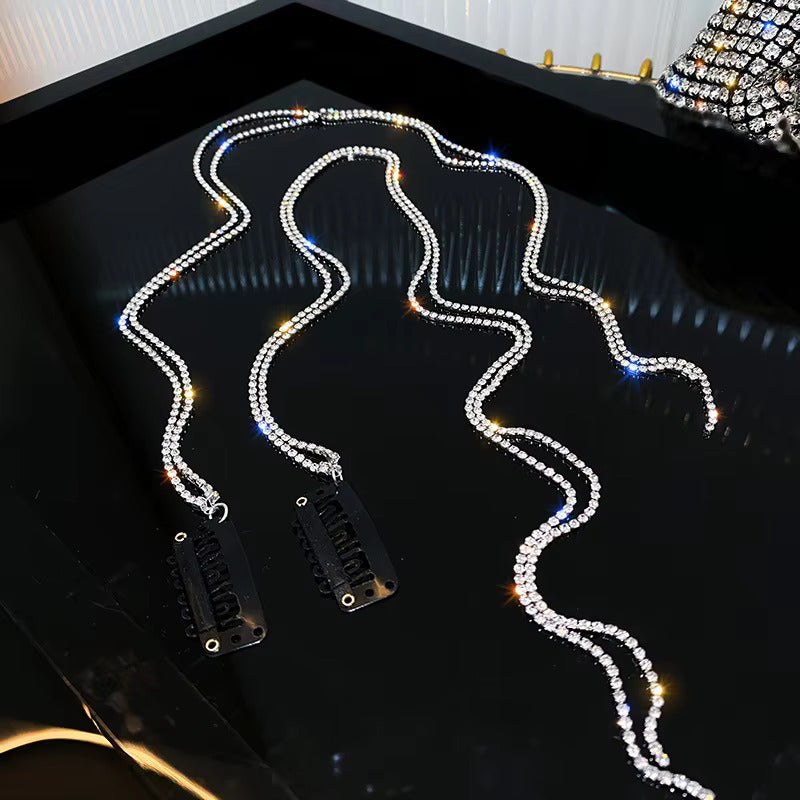 Rhinestone Long Tassel Hairpin