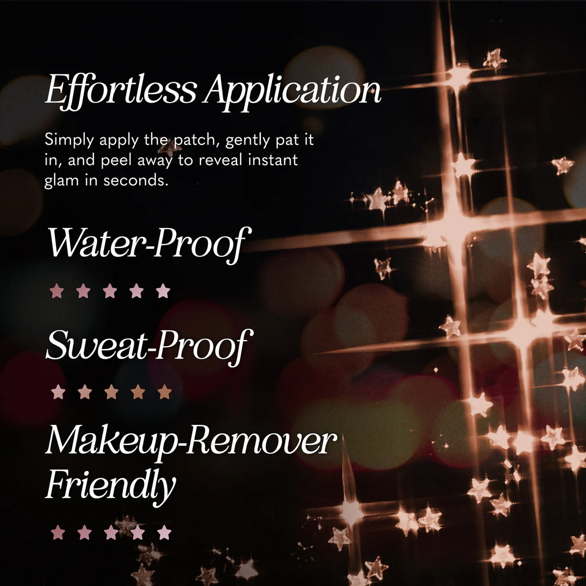 Rose Gold Stardust Speckles Makeup Patches