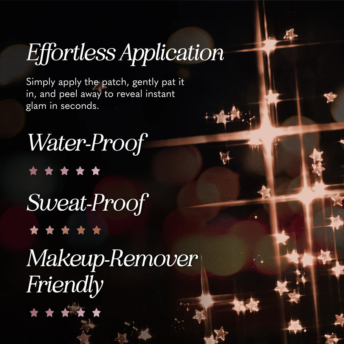 Rose Gold Stardust Speckles Makeup Patches