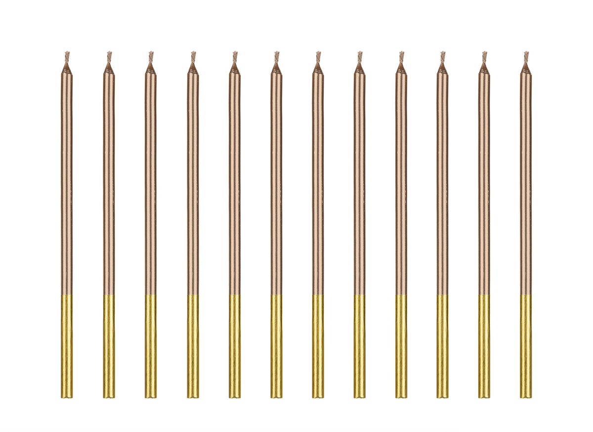 Rose Gold Birthday Candles