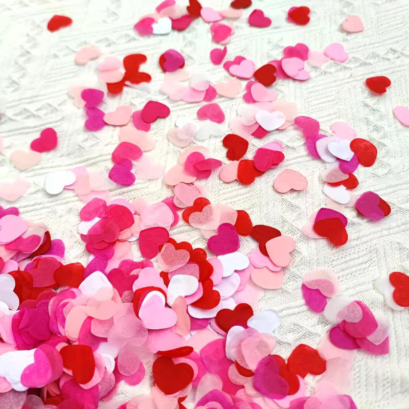 Pink Heart Paper Confetti