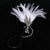 White Feather & Rhinestone Headband