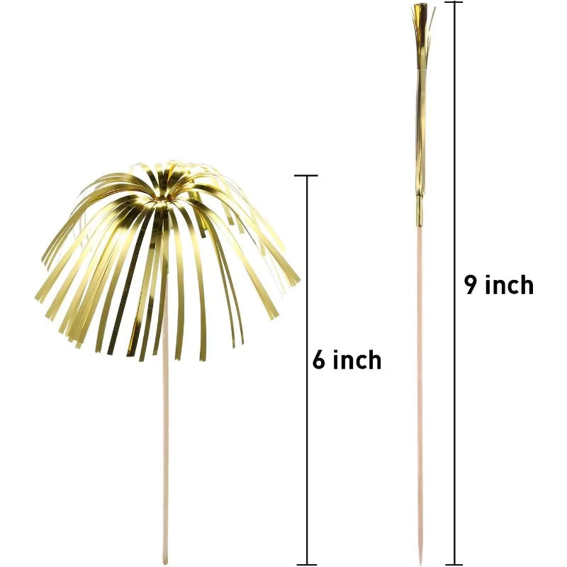 Gold Firework Toppers