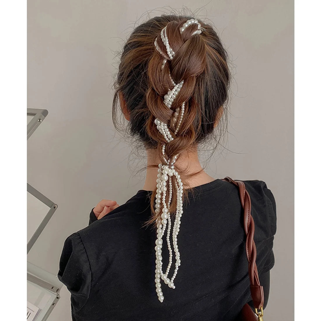 Pearl Chain Tassel Hairpiece