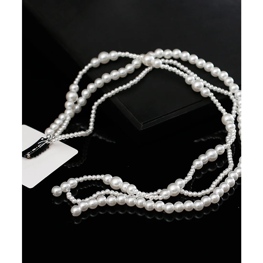 Pearl Chain Tassel Hairpiece