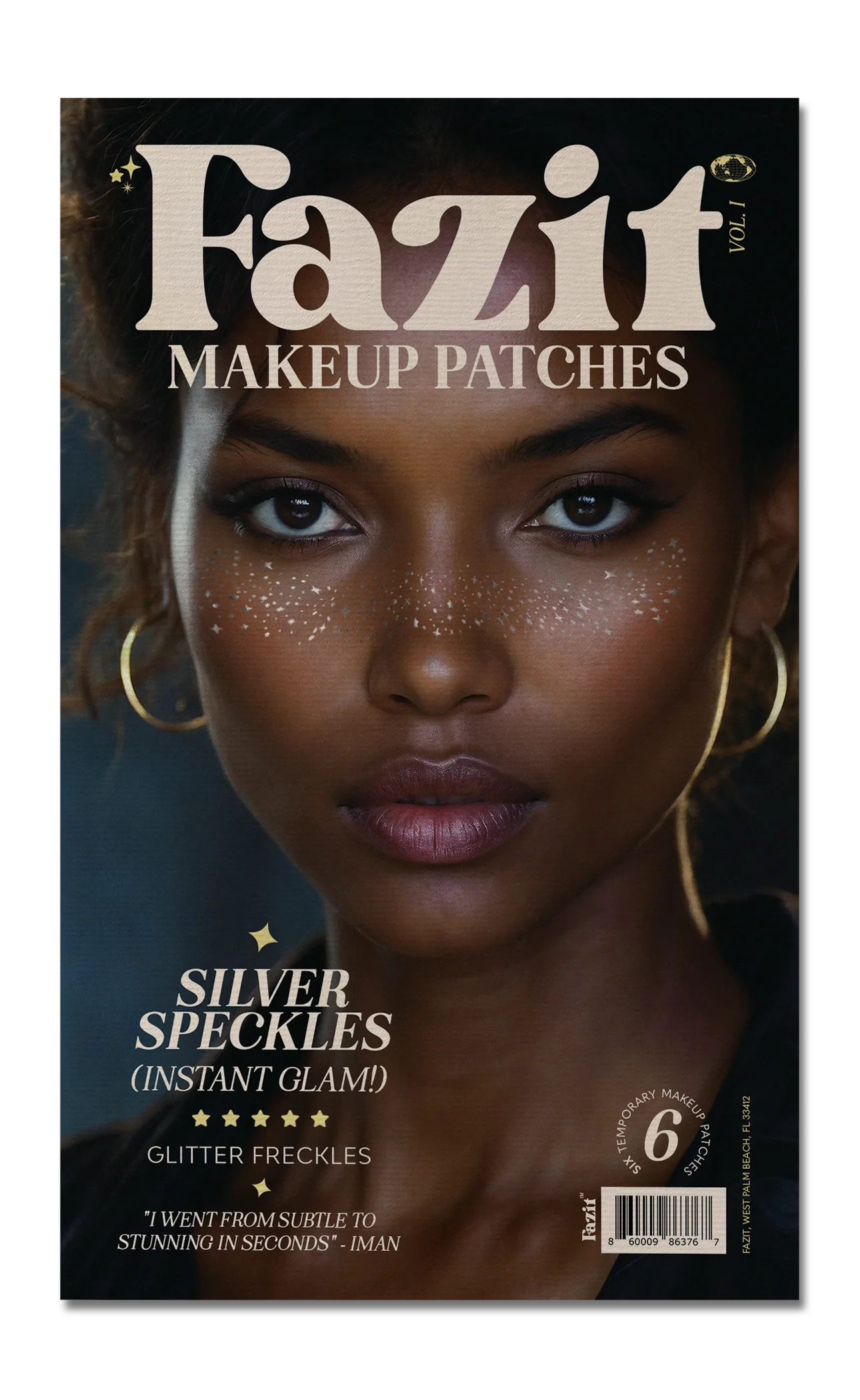 Silver Glitter Freckles Makeup Patches
