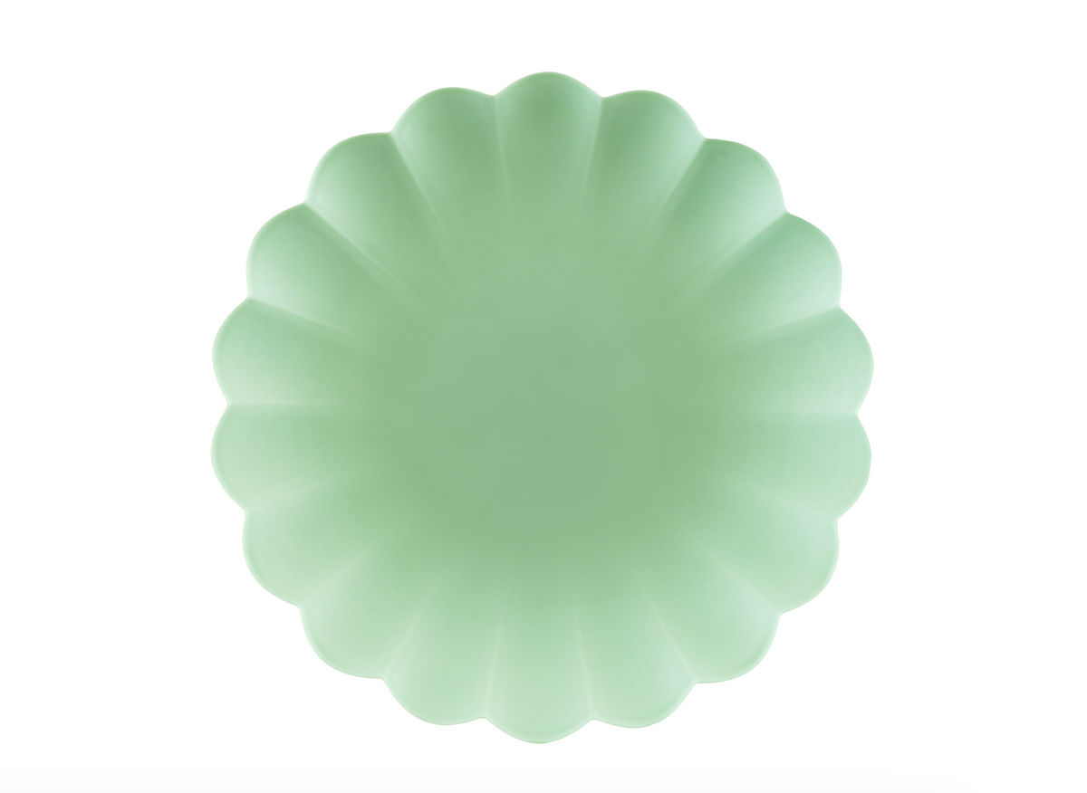 Sage Frill Plastic Plates
