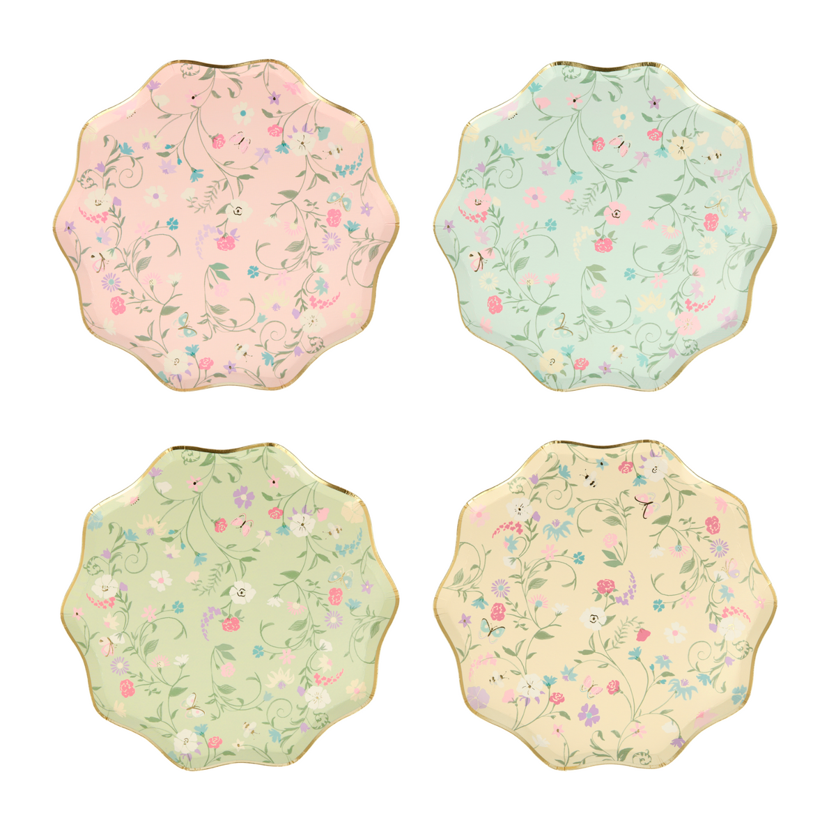 Laduree Paris Floral Side Plates