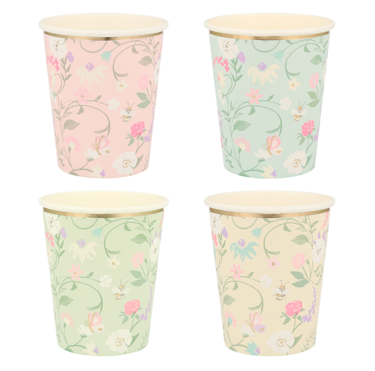 Laduree Paris Floral Cups