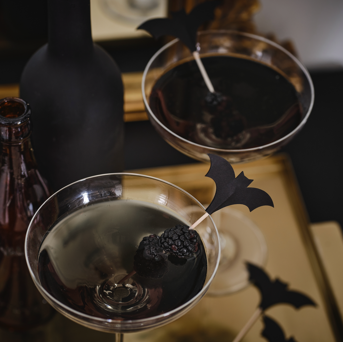 Halloween Bat Cocktail Party Sticks