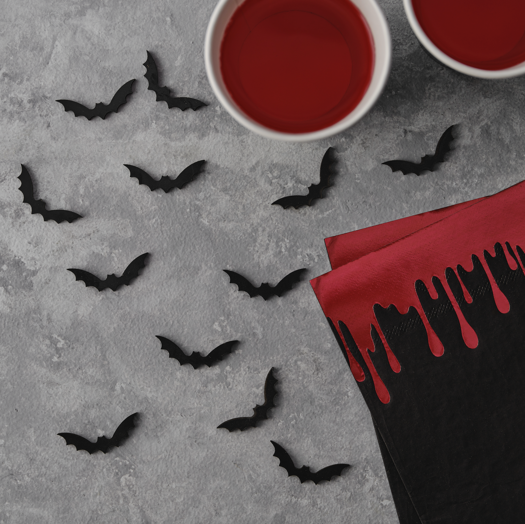 Black Wooden Bat Halloween Confetti