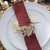 Gold Fern Wreath Christmas Table Napkin Rings