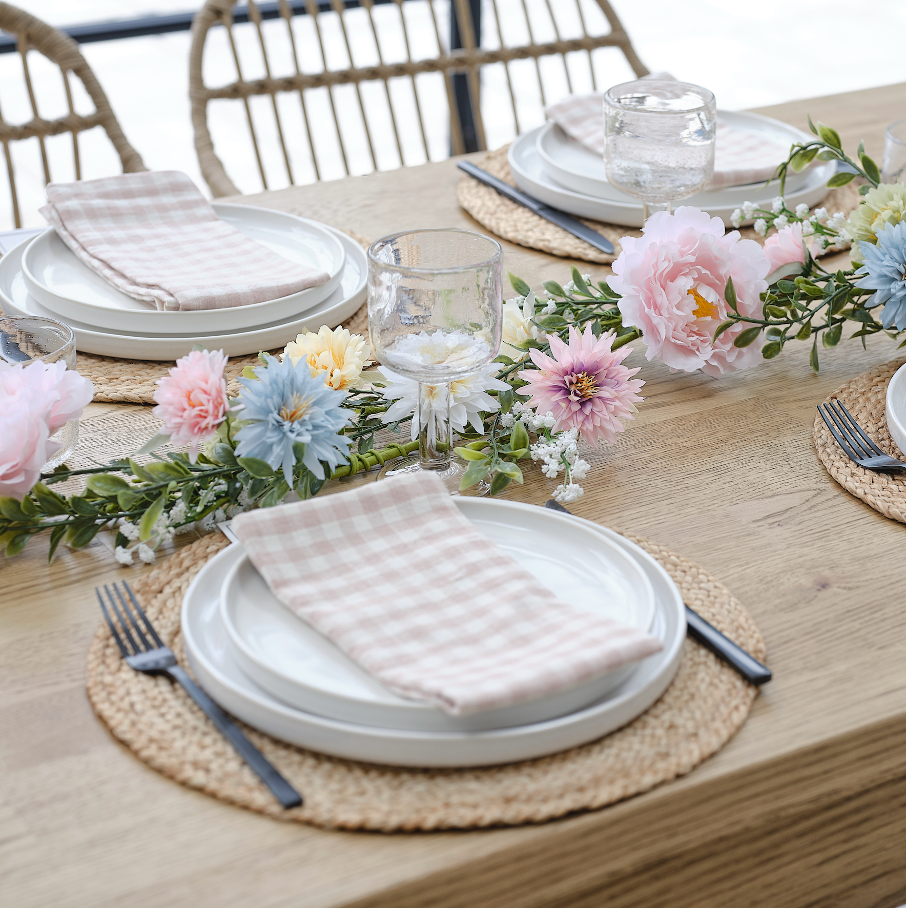 Spring Floral Foliage Garland