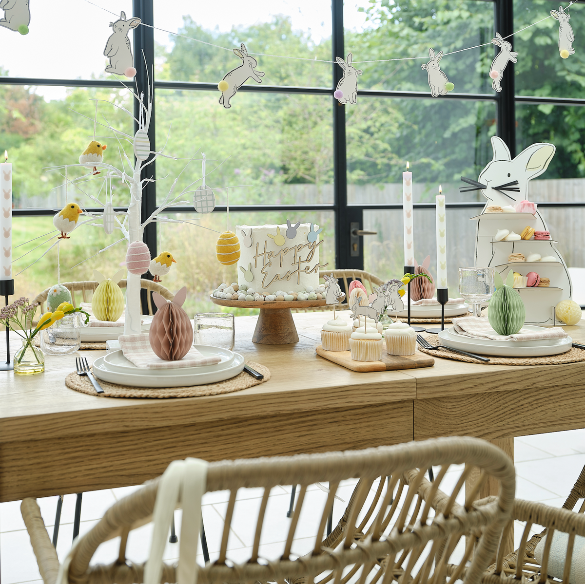 Pastel Gingham Paper Napkins